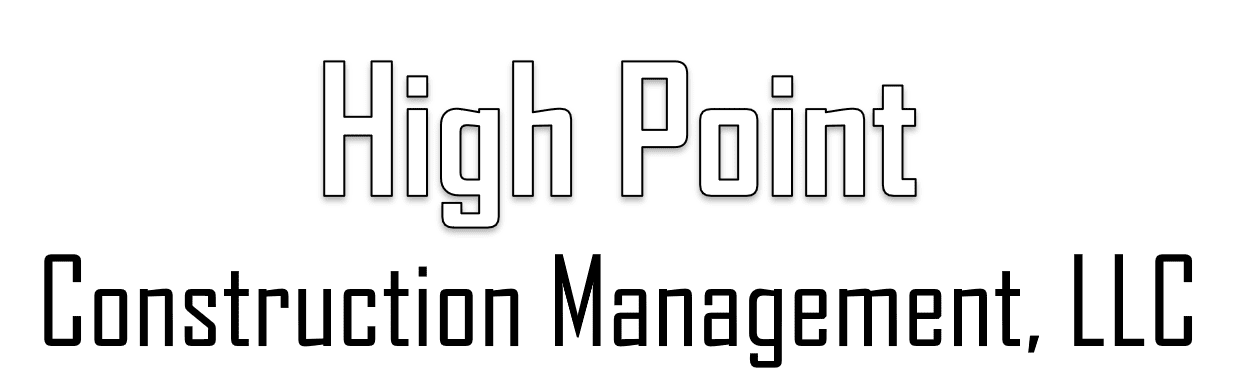 Logo for High Point Construction Management company.